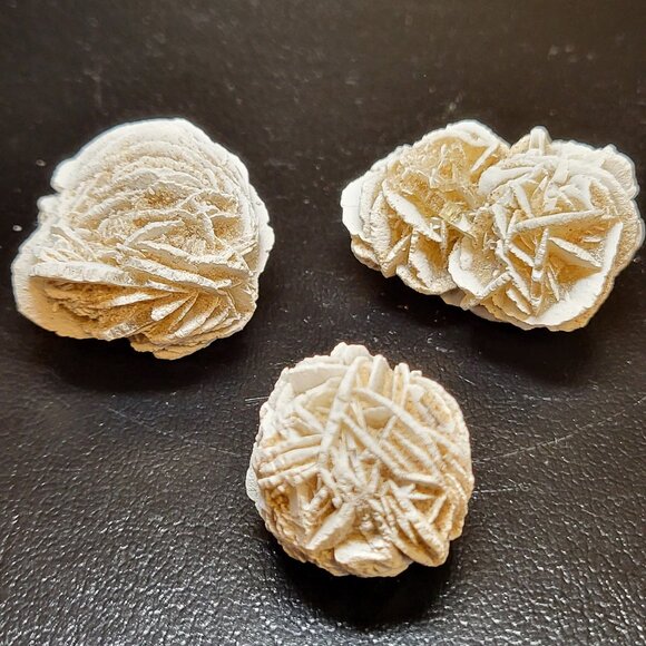 Desert Rose Gypsum Raw Mineral 3 pieces - Picture 1 of 5